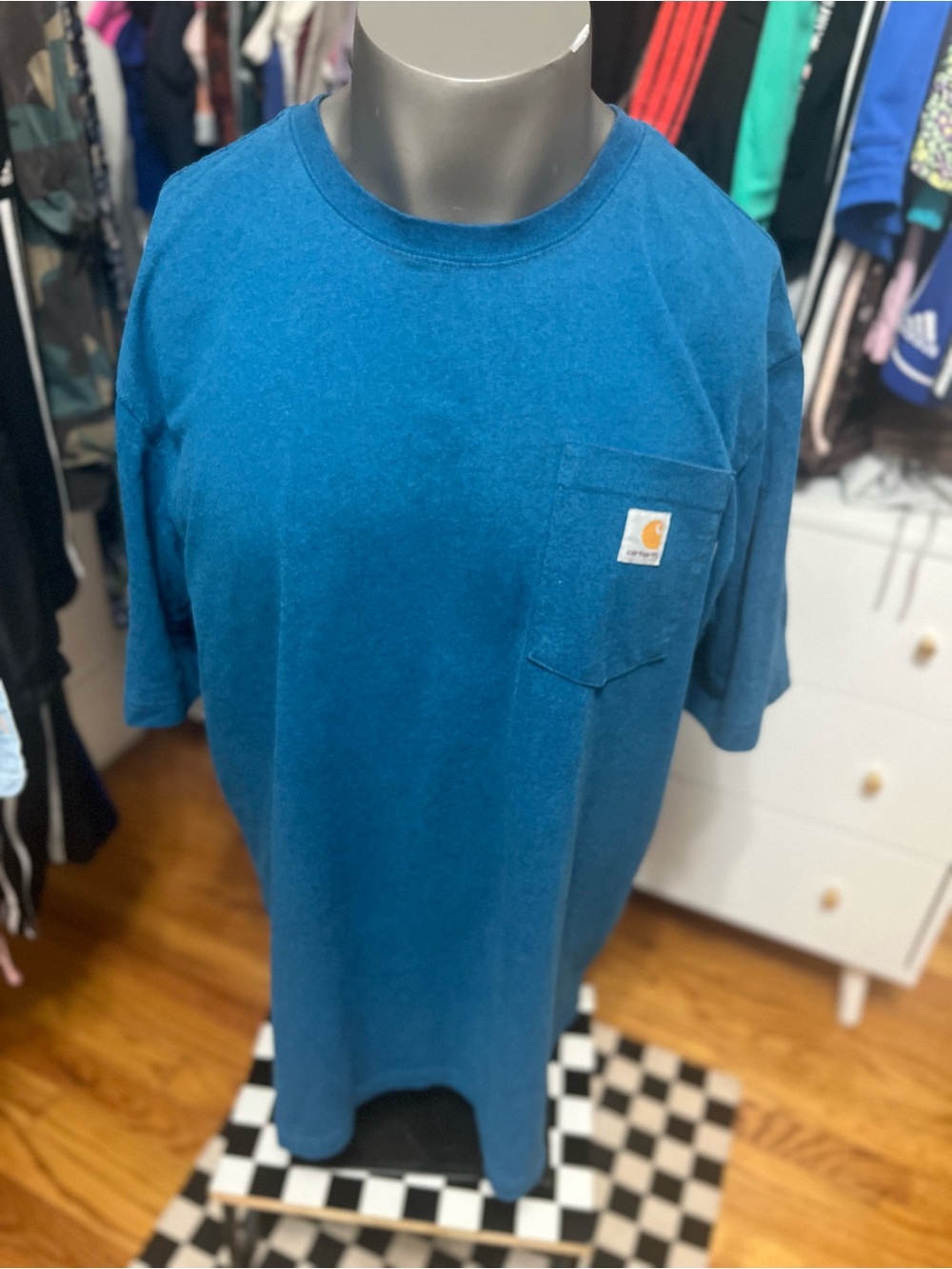Carhartt Teal Short-Sleeve Pocket Tee